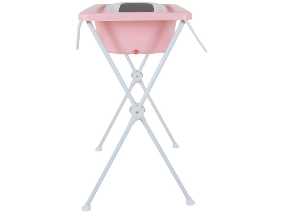Banheira de Bebê com suporte Dobrável Galzerano Acqua Trio Rosa 20L - 2