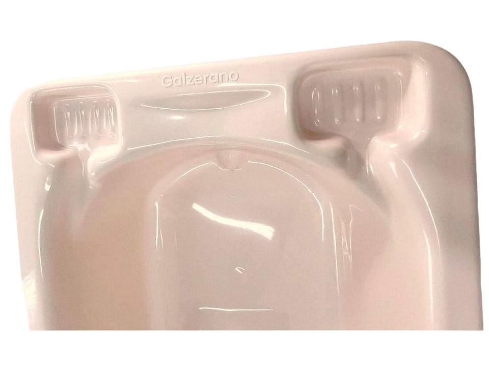 Banheira de Bebê com Suporte Dobrável Galzerano Acqua Trio Rosé 20L - 3