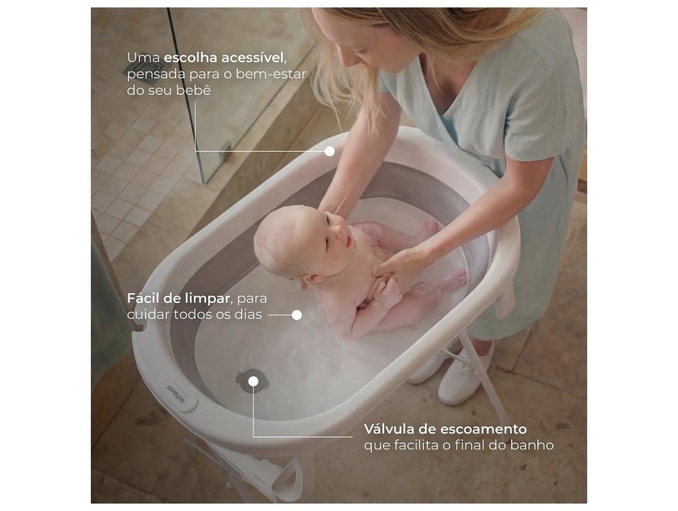 Banheira de Bebê com Suporte Dobrável Infanti Acquarella Cinza 25L - 2
