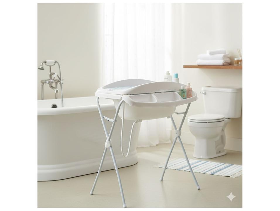 Banheira de Bebê com Suporte e Trocador Whoop Angra Grafite 21kg - 1