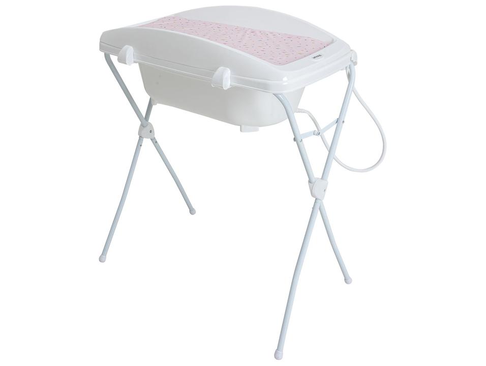 Banheira de Bebê com Suporte e Trocador Whoop Angra Rosa 21kg - 5