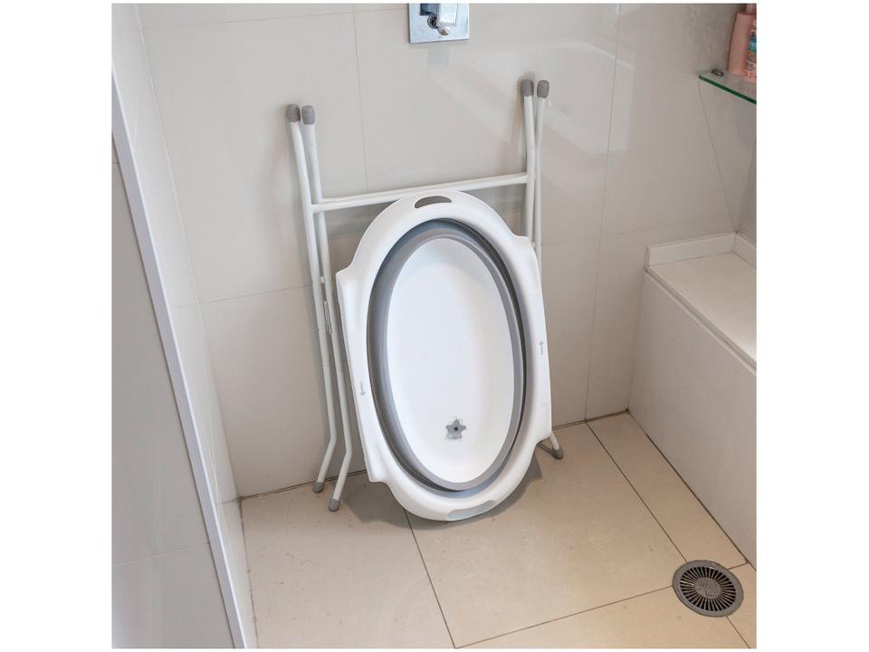 Banheira de Bebê com Suporte Safety 1st Smile Grey 35L - 10