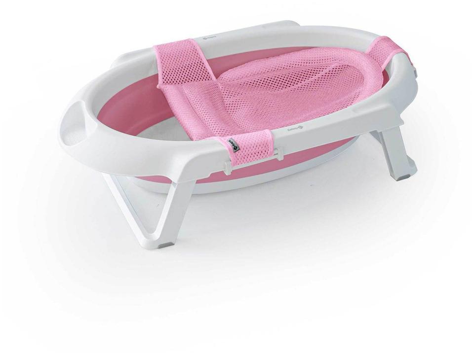 Banheira de Bebê com Suporte Safety 1st Smile Rosa 35L - 3