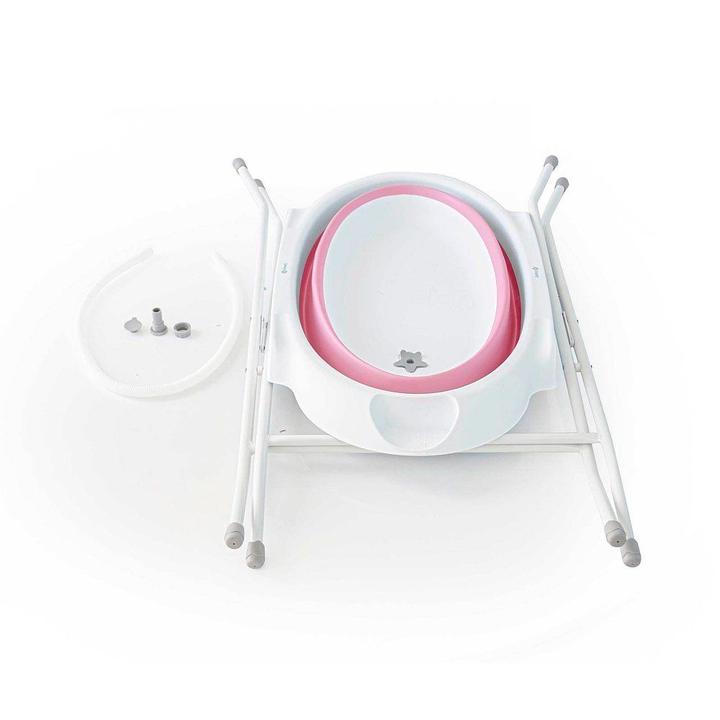 Banheira de Bebê com Suporte Safety 1st Smile Rosa 35L - 7