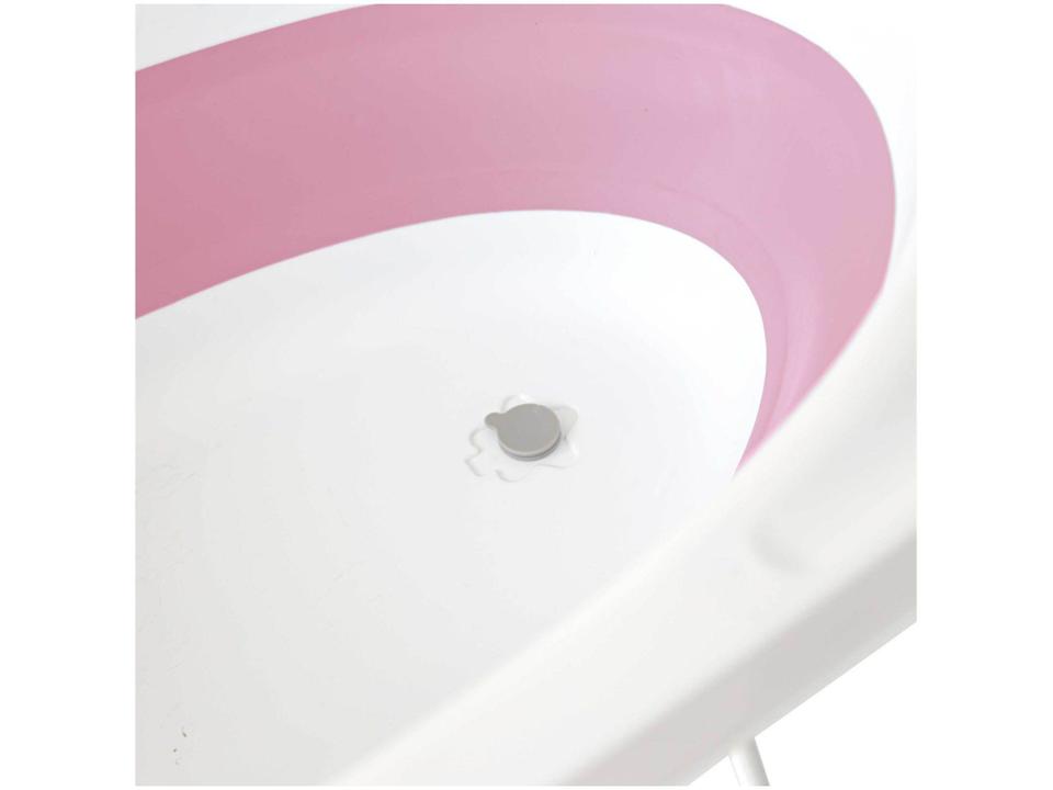 Banheira de Bebê com Suporte Safety 1st Smile Rosa 35L - 8
