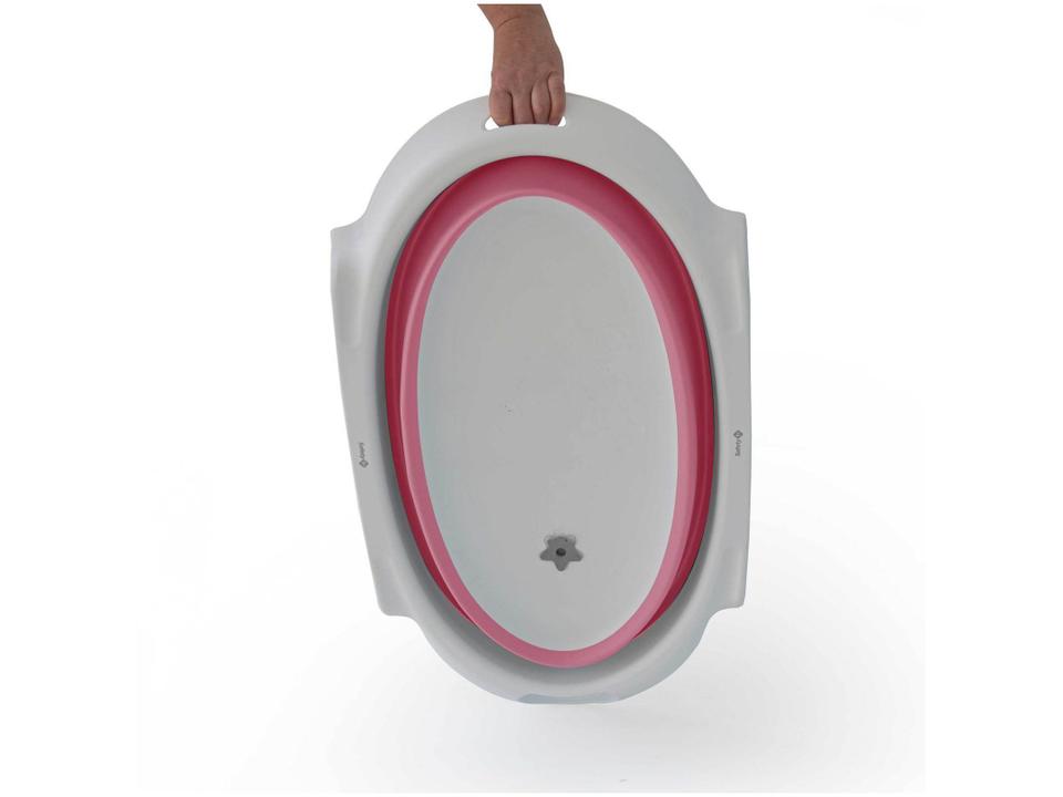 Banheira de Bebê com Suporte Safety 1st Smile Rosa 35L - 6
