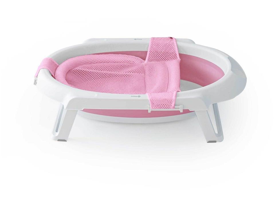 Banheira de Bebê com Suporte Safety 1st Smile Rosa 35L - 2