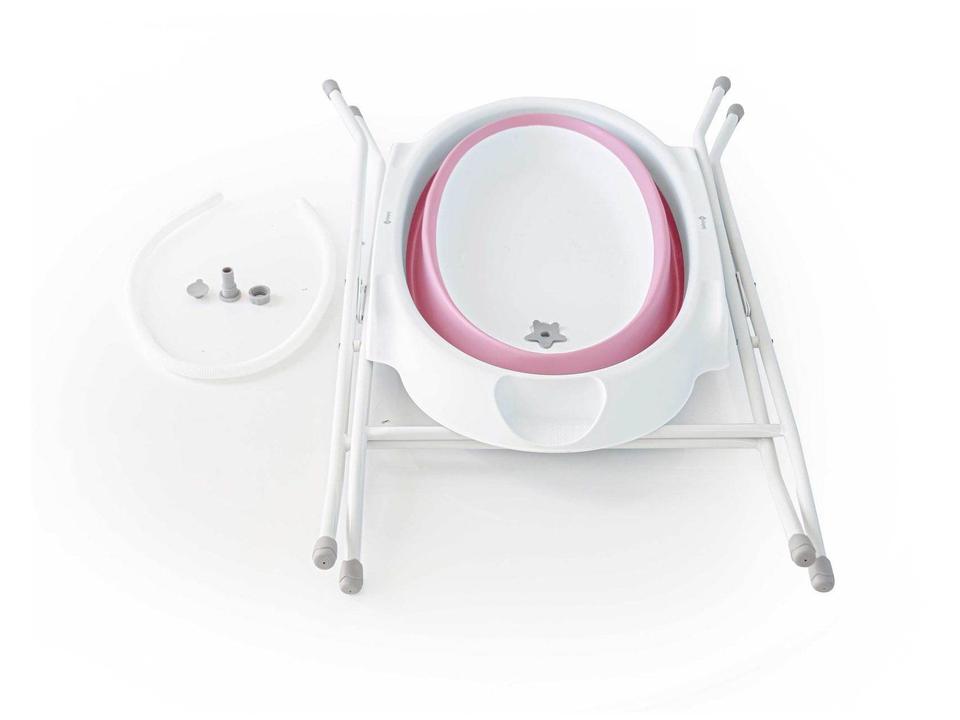 Banheira de Bebê com Suporte Safety 1st Smile Rosa 35L - 12