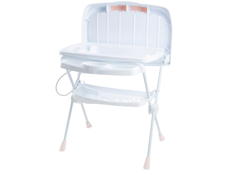 Banheira de Bebê com Trocador Galzerano Premium Branco e Rosa - 3