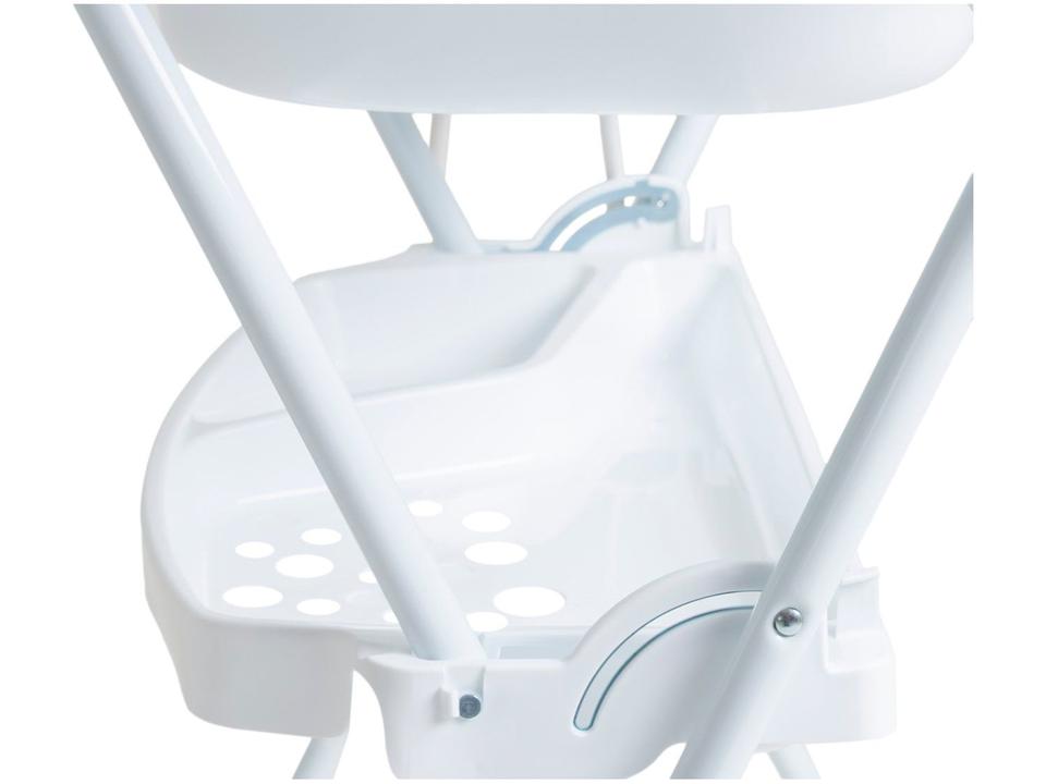 Banheira de Bebê com Trocador Galzerano Premium Branco e Rosa - 7