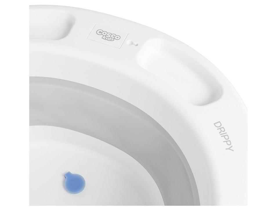Banheira de Bebê Dobrável Cosco Kids Drippy Branca 35L - 11