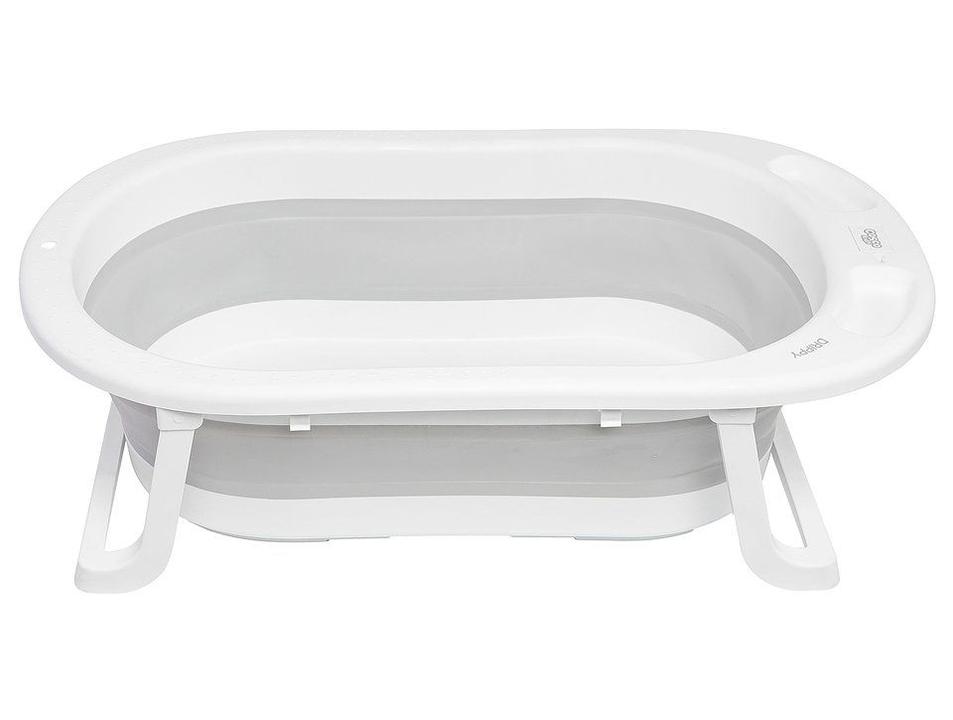 Banheira de Bebê Dobrável Cosco Kids Drippy Cinza 35L - 10