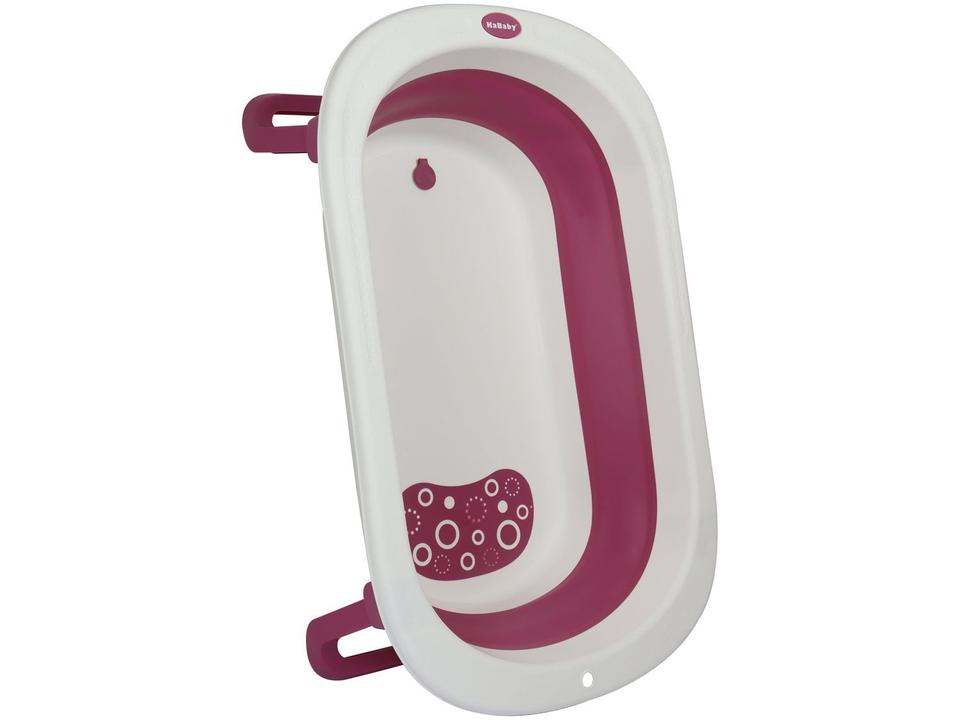 Banheira de Bebê Dobrável KaBaby Infantil Rosa - 4