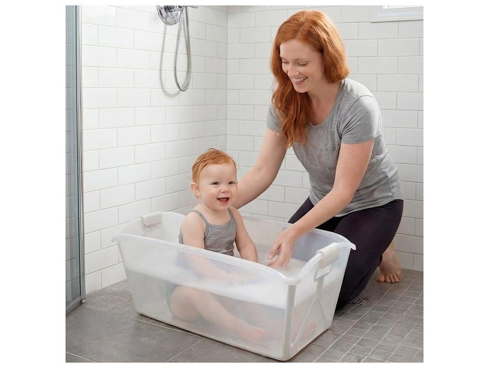 Banheira de Bebê Dobrável Safety 1st Nami Acqua Green 35L - 6
