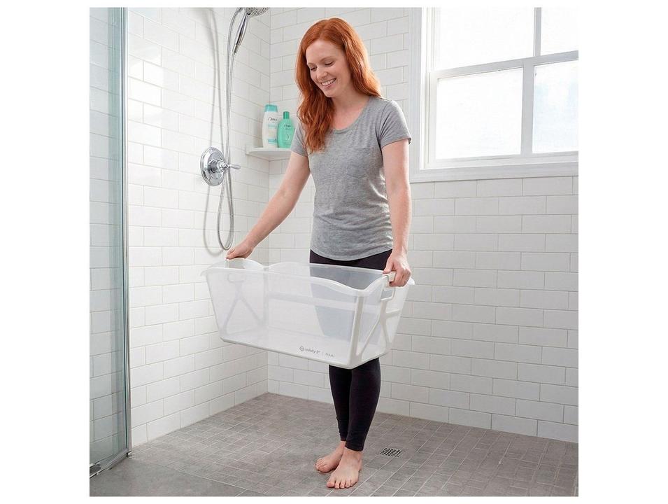 Banheira de Bebê Dobrável Safety 1st Nami Acqua Green 35L - 5
