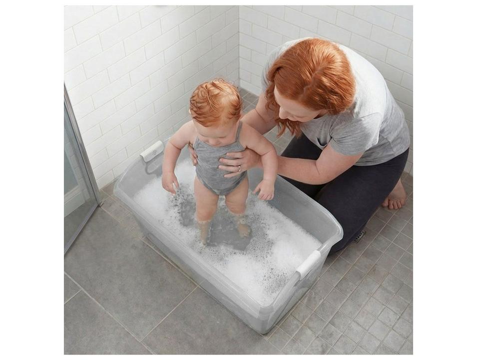 Banheira de Bebê Dobrável Safety 1st Nami Acqua Green 35L - 7