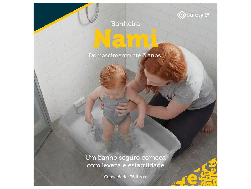 Banheira de Bebê Dobrável Safety 1st Nami Acqua Green 35L - 1