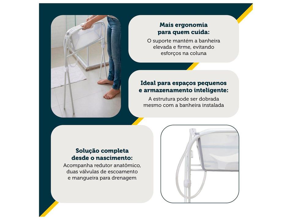 Banheira de Bebê Dobrável Safety 1st Nami Acqua White Branca 35L - 2