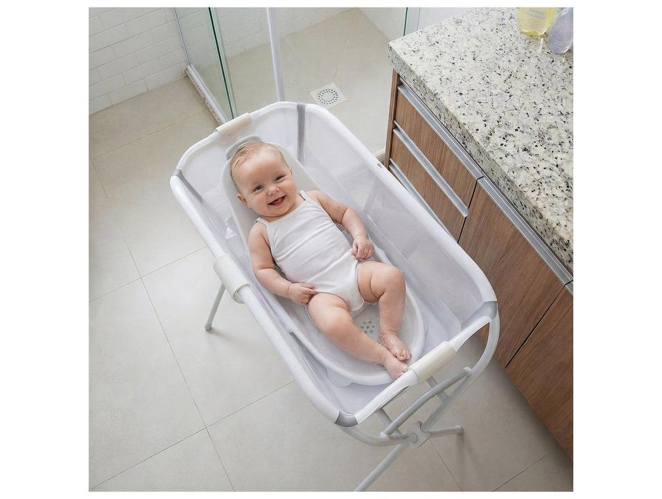 Banheira de Bebê Dobrável Safety 1st Nami Acqua White Branca 35L - 6