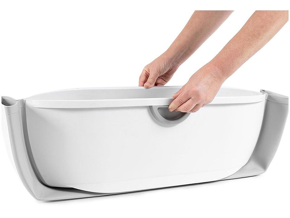 Banheira de Bebê Dobrável Safety 1st Oasis Branco e Cinza - 2