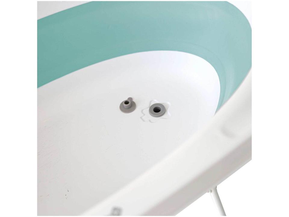 Banheira para Bebê Smile Aqua Green com Suporte Safety - 14