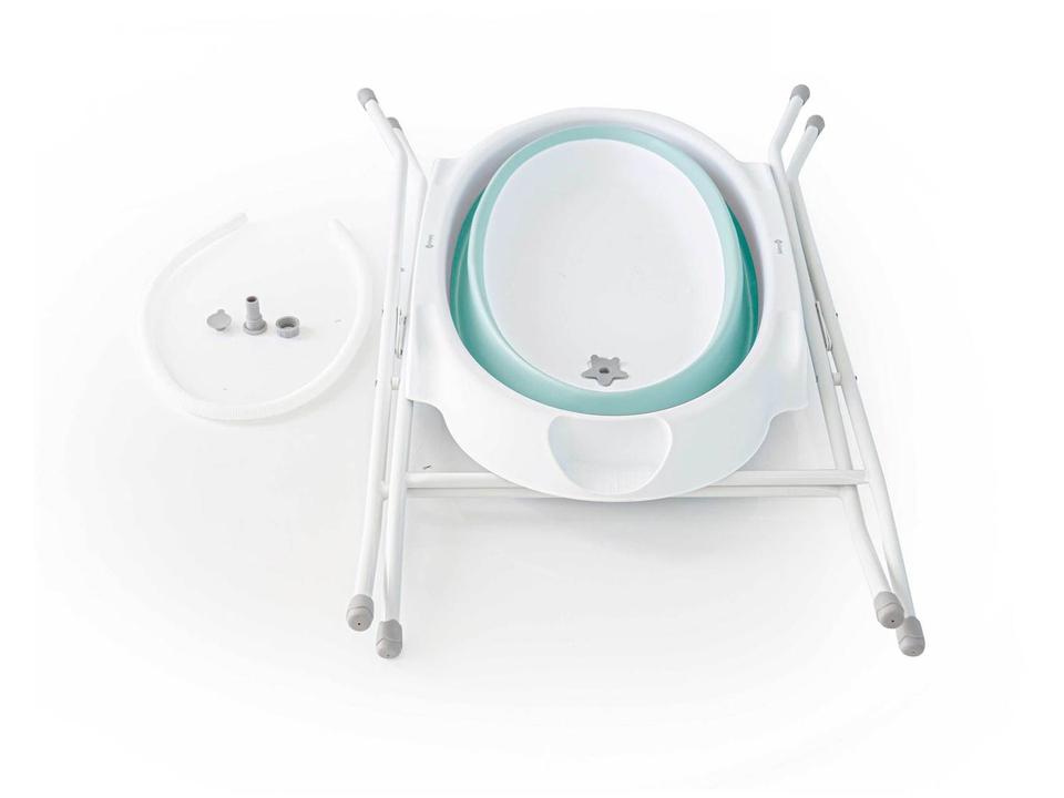 Banheira para Bebê Smile Aqua Green com Suporte Safety - 17