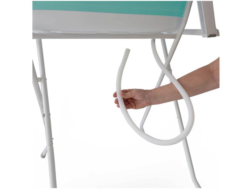 Banheira para Bebê Smile Aqua Green com Suporte Safety - 13