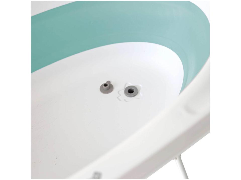Banheira para Bebê Smile Aqua Green com Suporte Safety - 14