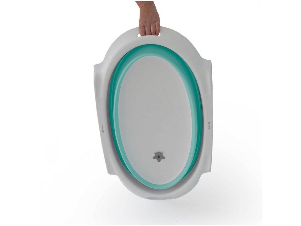 Banheira para Bebê Smile Aqua Green com Suporte Safety - 12