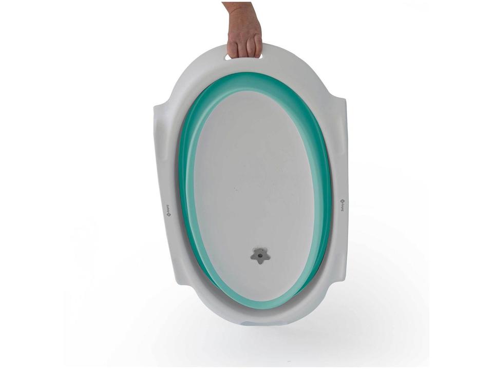 Banheira para Bebê Smile Aqua Green com Suporte Safety - 12
