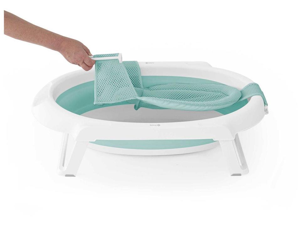 Banheira para Bebê Smile Aqua Green com Suporte Safety - 10