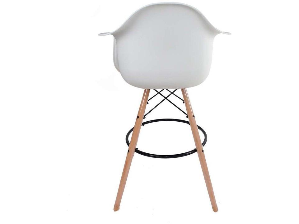 Banqueta Alta com Encosto Branca Empório Tiffany - 4