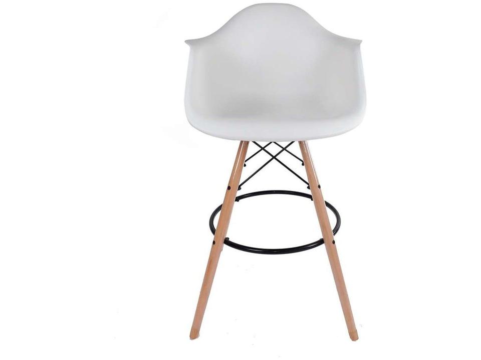 Banqueta Alta com Encosto Branca Empório Tiffany - 2