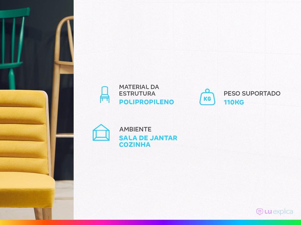 Banqueta Alta com Encosto Branca Empório Tiffany - 1