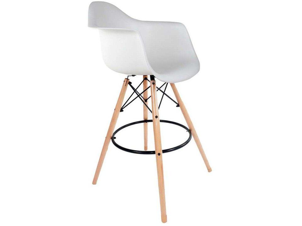 Banqueta Alta com Encosto Branca Empório Tiffany - 3