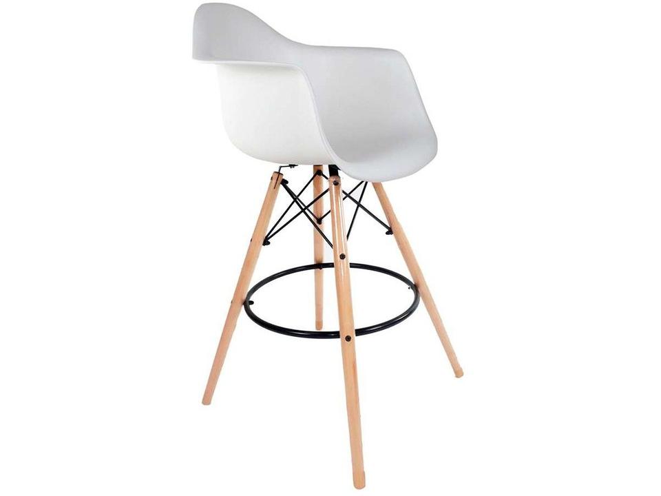 Banqueta Alta com Encosto Branca Empório Tiffany - 3