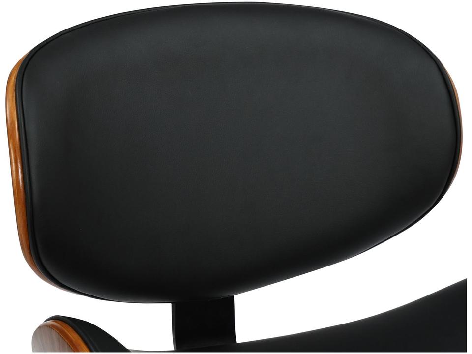 Banqueta Média de Madeira Giratória Preta Otello DSG-005 - 4