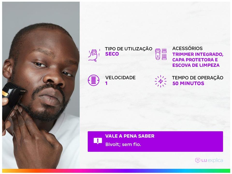 Barbeador Elétrico GAMA GSH886 Sport Seco - 1