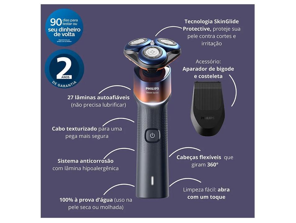 Barbeador Elétrico Philips X5012/05 Seco e Molhado - 1