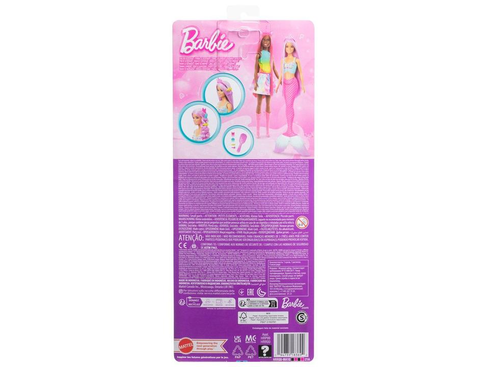 Barbie Boneca Cabelo Longo de Sonho Sereia - 6