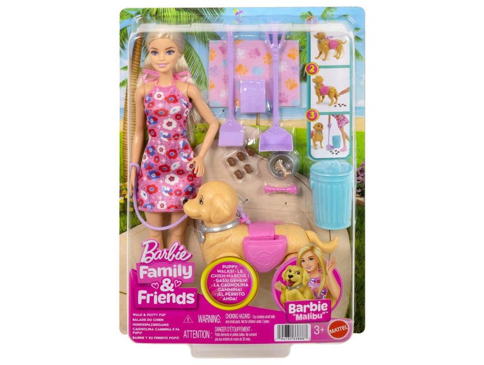 Barbie Passeio com Cachorrinho Walk & Potty Pup - 6