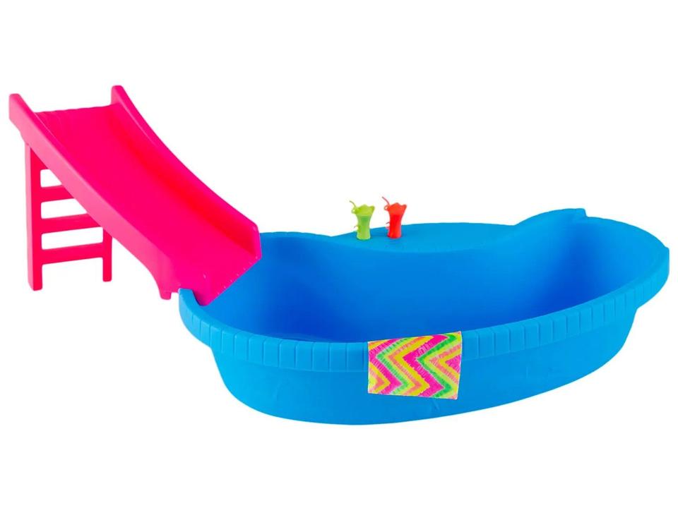 Barbie Piscina Glam com Boneca Maiô Rosa - 4