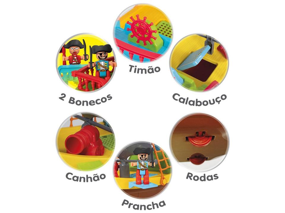 Barco de Brinquedo Piratas Maral com Acessórios - 10