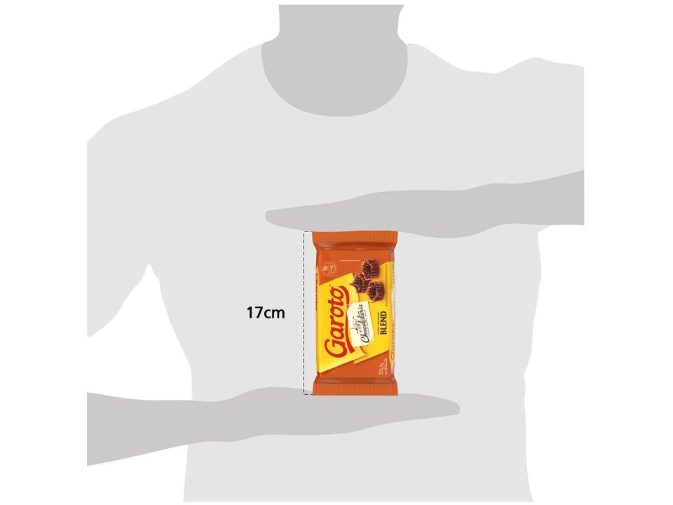 Barra de Chocolate Chocolateria Blend Ao Leite e Meio Amargo 1kg Garoto - 6