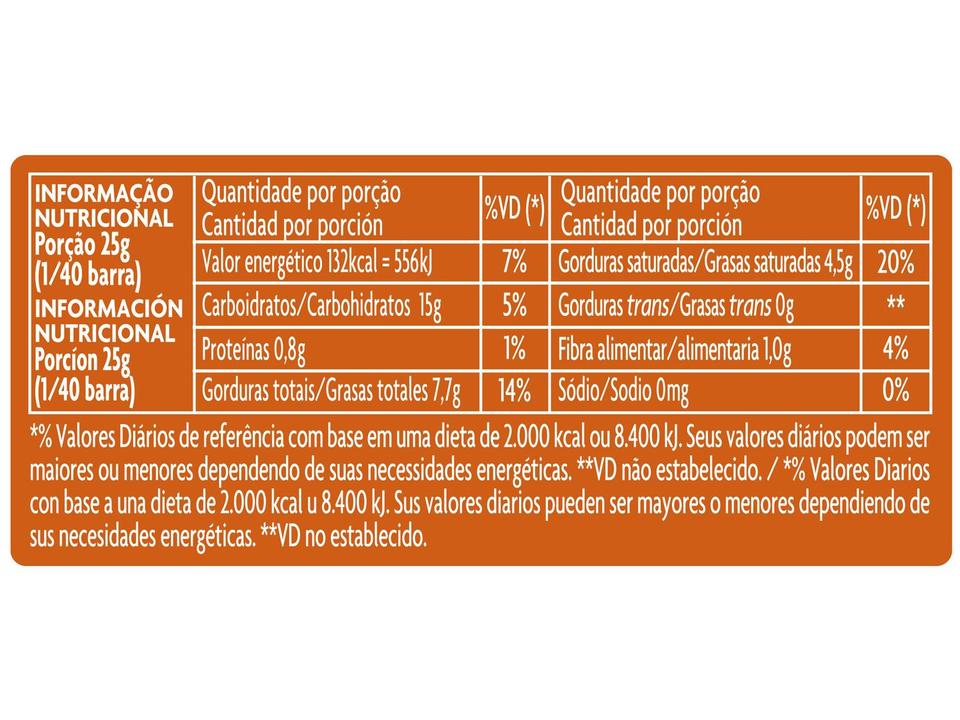 Barra de Chocolate Chocolateria Blend Ao Leite e Meio Amargo 1kg Garoto - 2