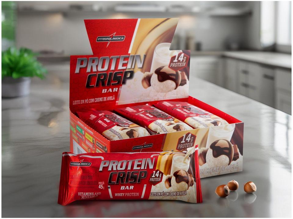 Barra de Proteína Integralmédica Protein Crisp Bar Leite Niño Natural 45g cada 12 Unidades - 2