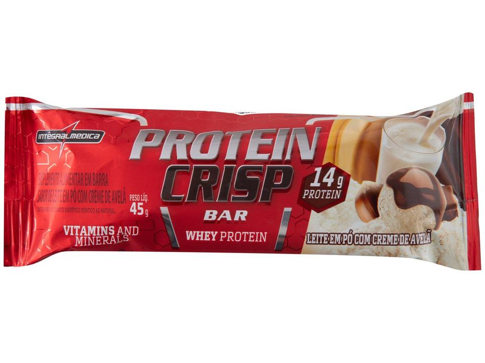 Barra de Proteína Integralmédica Protein Crisp Bar Leite Niño Natural 45g cada 12 Unidades - 4