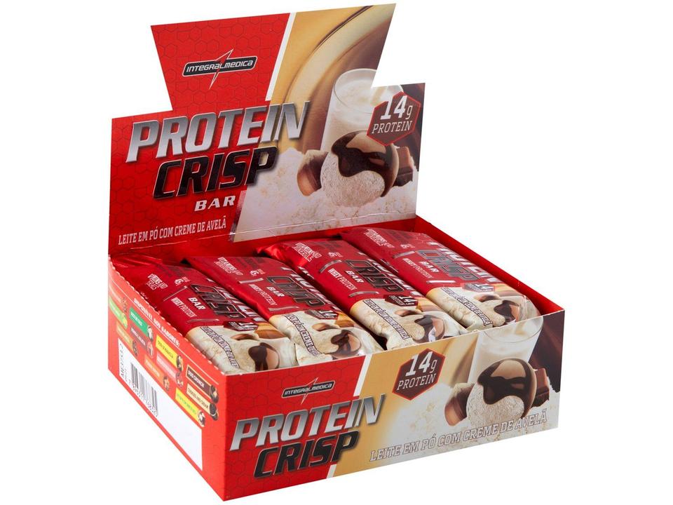 Barra de Proteína Integralmédica Protein Crisp Bar Leite Niño Natural 45g cada 12 Unidades - 6