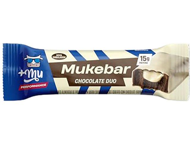 Barra de Proteína Mais Mu Mukebar Sabor Duo 15g de Proteína Zero Açúcar Display 12 Unidades - 1