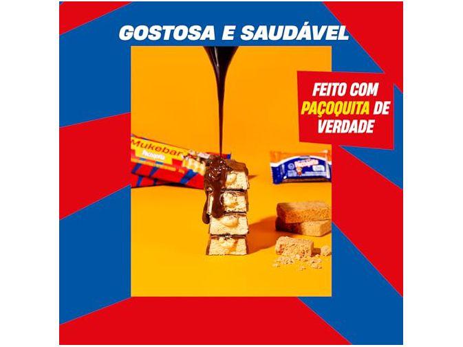 Barra de Proteína Mais Mu Mukebar Sabor Paçoquita 15g de Proteína Zero Açúcar Display 12 Unidades - 4